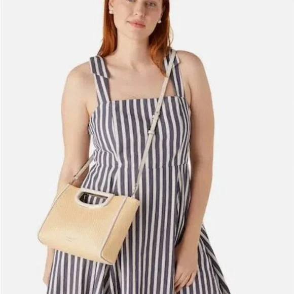 NWT!!!! Kate Spade Alexia Straw Crossbody Clutch - Picture 5 of 7